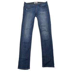Paige Women's Skyline Ankle Peg Jeans Size 27 Blue Denim Mid-Rise Stretch Skinny